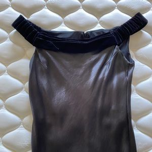 Donna velvet and silk dress